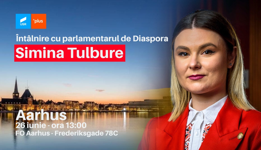 Invitație la dialog cu diaspora românească din Aarhus. Întâlnire cu prima femeie deputat care reprezintă românii din afara țării în Parlamentul României!
